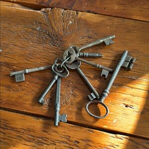 Vintage Style Metal Skeleton Keys Set
